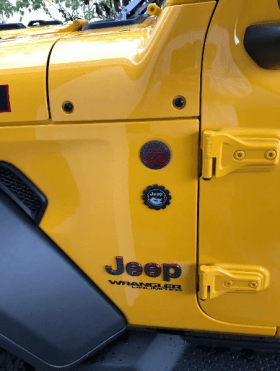 Emblema jeep wrangler rustic